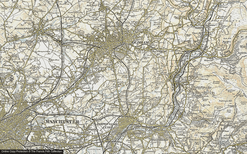 Old Map of Fitton Hill, 1903 in 1903