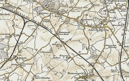 Old map of Fitzwilliam in 1903
