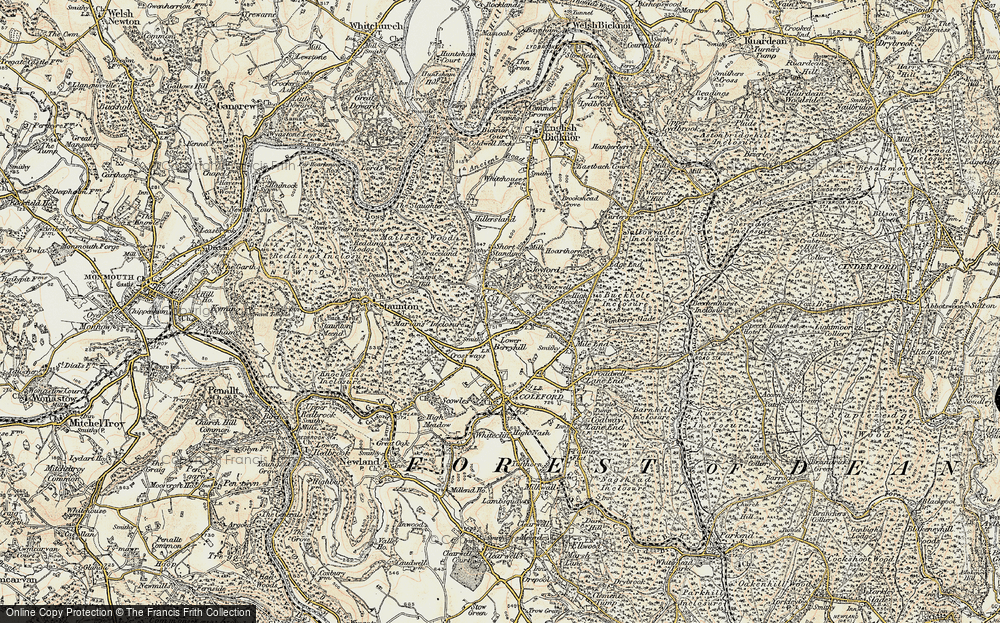 Old Map of Five Acres, 1899-1900 in 1899-1900