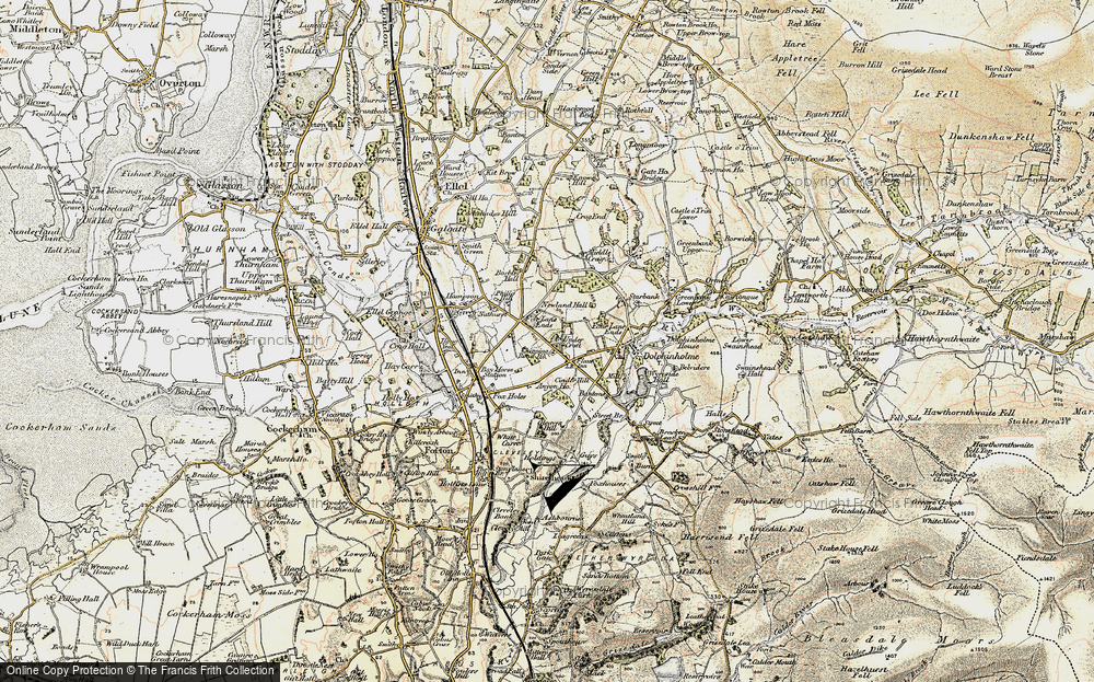 Old Map of Five Lane Ends, 1903-1904 in 1903-1904