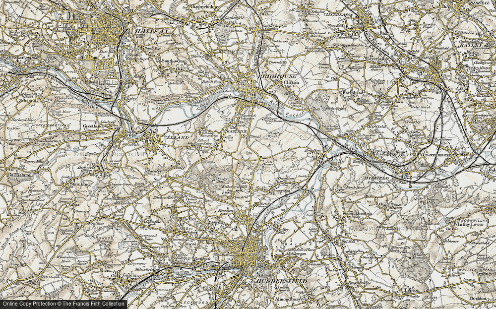 Old Map of Fixby, 1903 in 1903