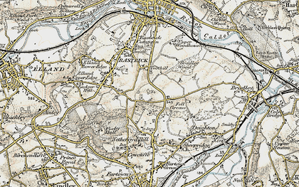 Old map of Fixby in 1903