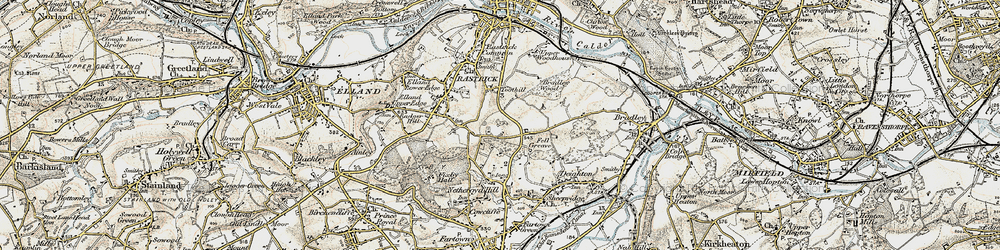 Old map of Fixby in 1903