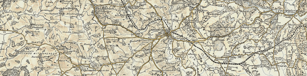 Old map of Birchyfield in 1899-1902