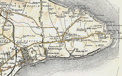 Old map of Flamborough in 1903-1904
