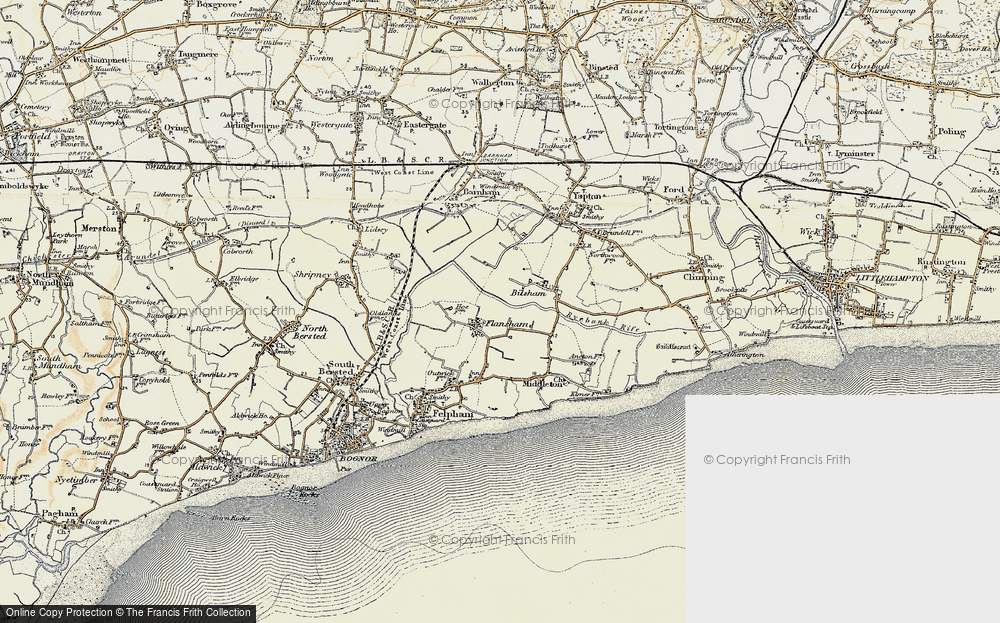 Old Map of Flansham, 1897-1899 in 1897-1899