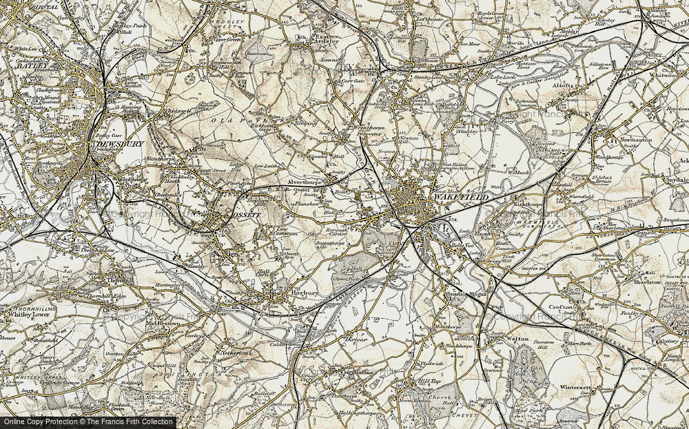 Old Map of Flanshaw, 1903 in 1903