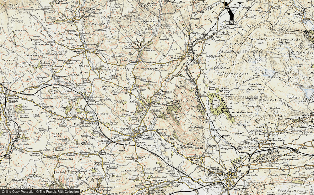 Old Map of Flasby, 1903-1904 in 1903-1904
