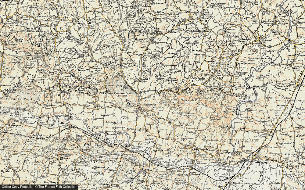 Old Map of Historic Map covering Brinksole in 1897-1900