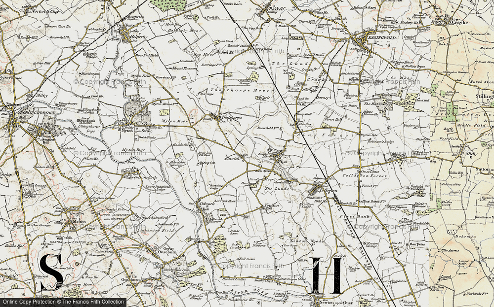 Old Map of Flawith, 1903-1904 in 1903-1904