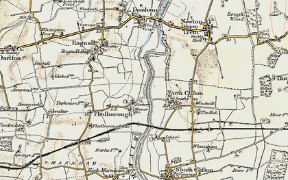 Old map of Fledborough in 1902-1903