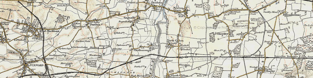 Old map of Fledborough in 1902-1903
