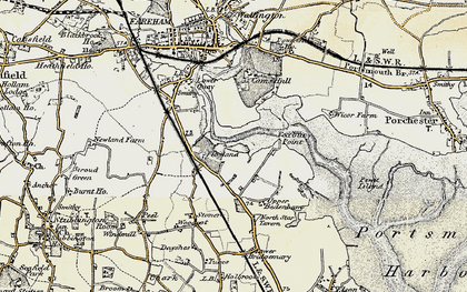 Old map of Fleetlands in 1897-1899