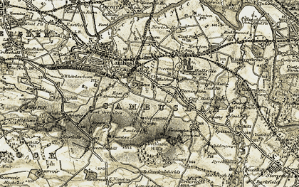 Old map of Flemington in 1904-1905