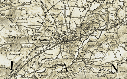 Old map of Lethame Ho in 1904-1905