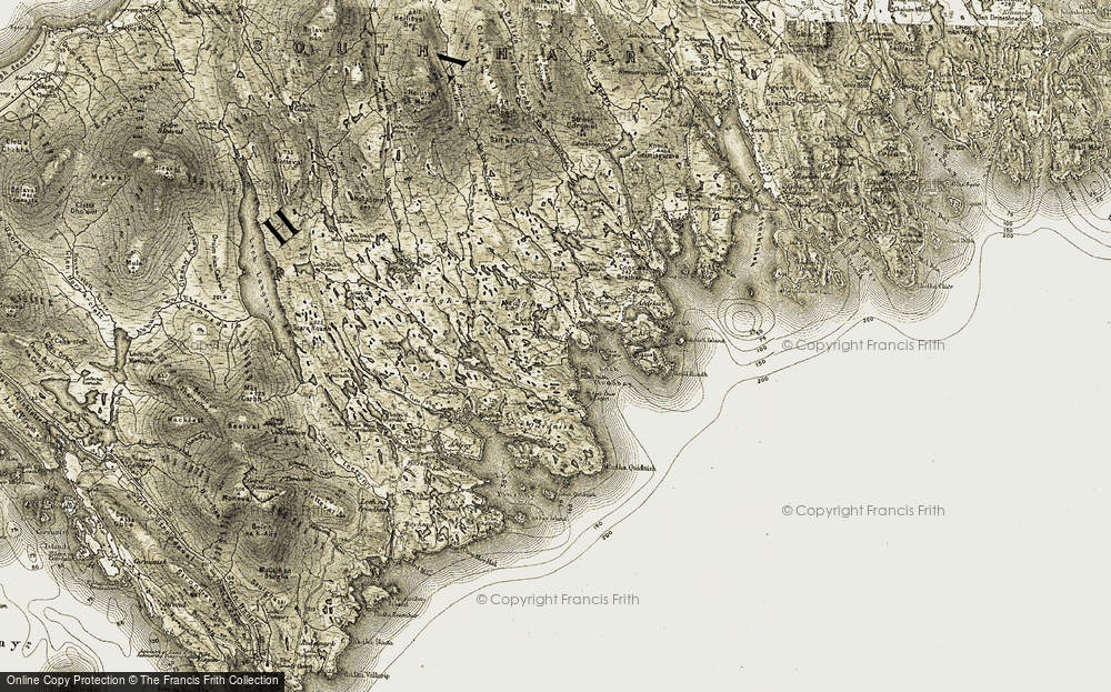 Old Map of Fleoideabhagh, 1908-1911 in 1908-1911