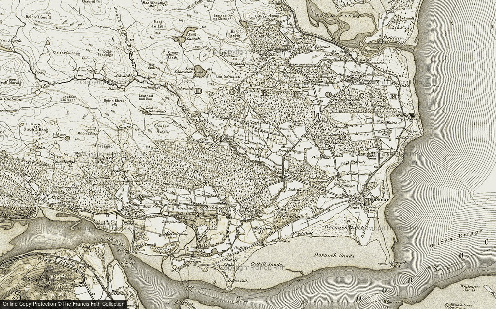 Old Map of Fleuchary, 1911-1912 in 1911-1912