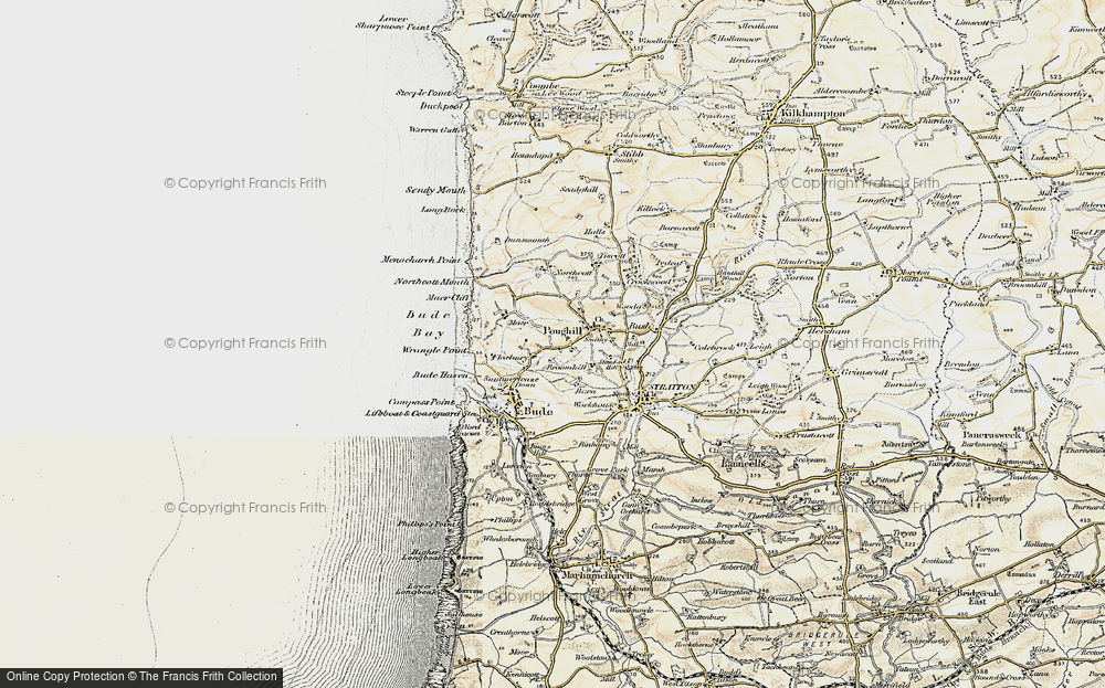 Old Map of Flexbury, 1900 in 1900