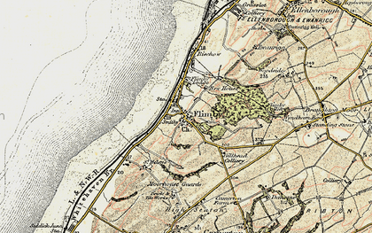 Old map of Flimby in 1901-1904