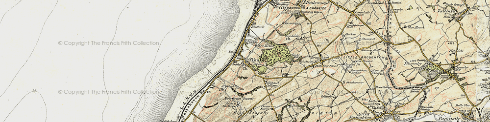 Old map of Flimby in 1901-1904