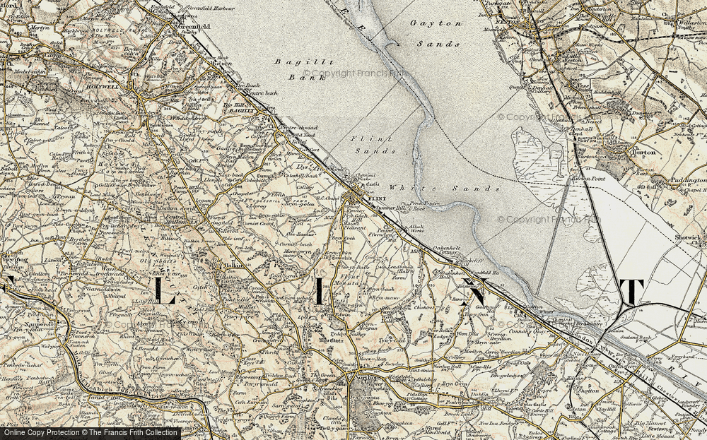 Old Map of Flint, 1902-1903 in 1902-1903