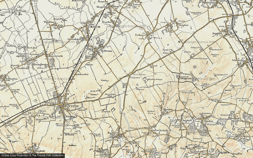 Old Map of Flint Cross, 1898-1901 in 1898-1901