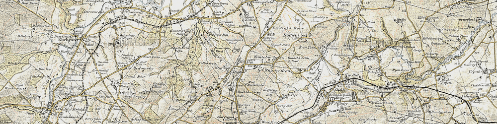 Old map of Flint Hill in 1901-1904