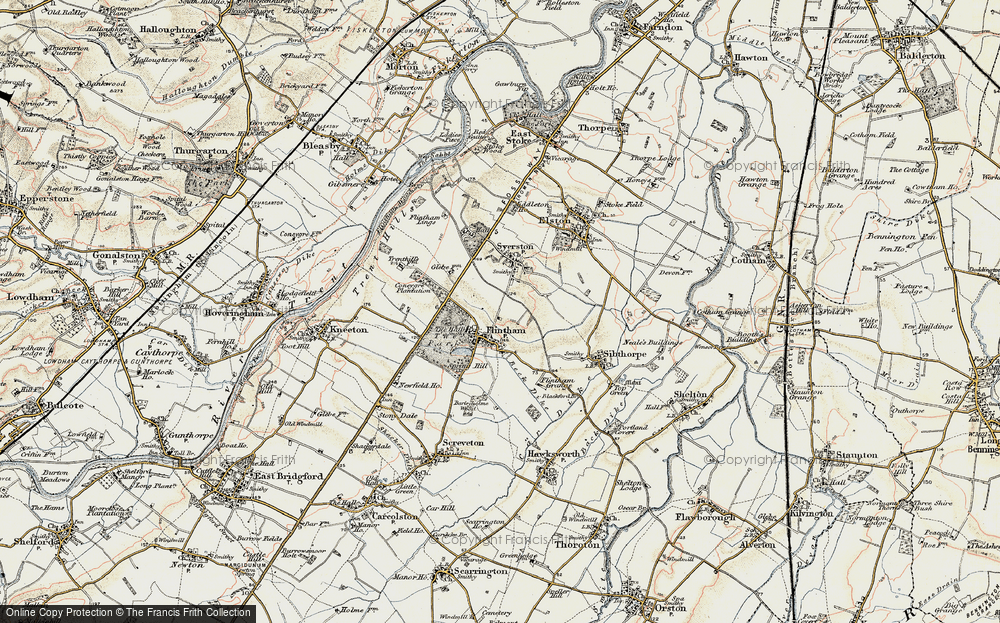 Old Map of Flintham, 1902-1903 in 1902-1903