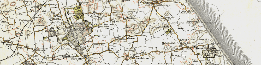 Old map of Flinton in 1903-1908