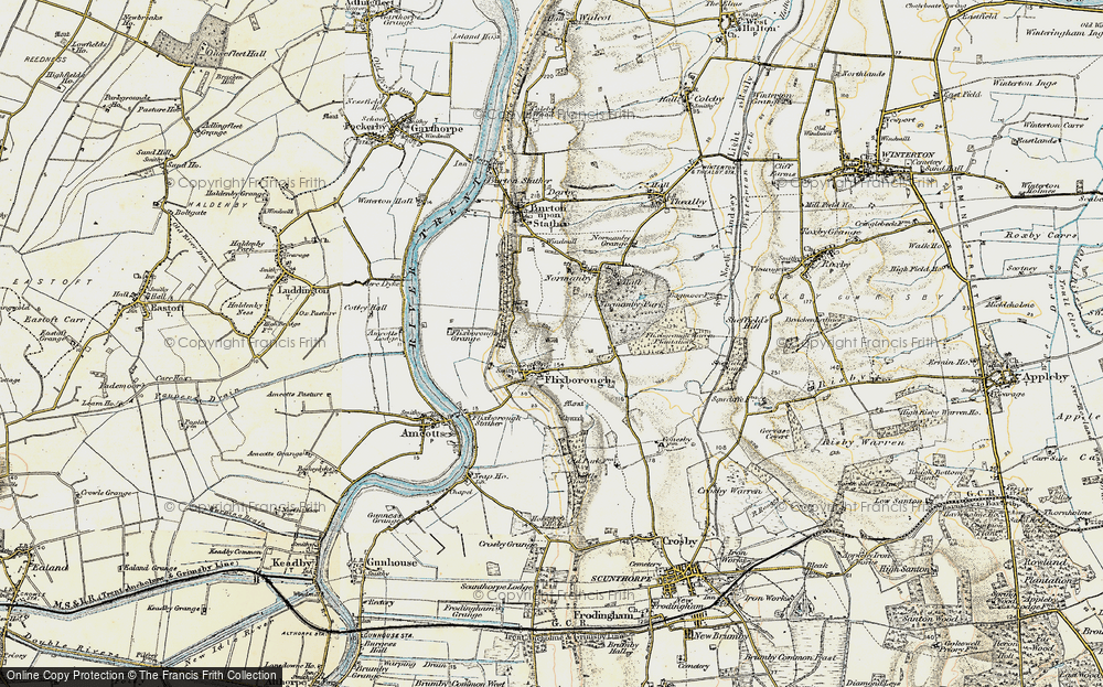 Old Map of Flixborough, 1903 in 1903