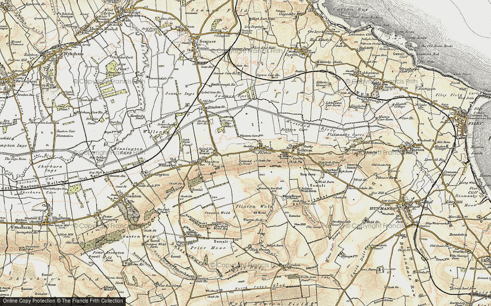 Old Map of Flixton, 1903-1904 in 1903-1904