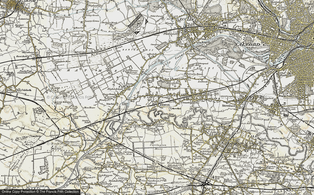Old Map of Flixton, 1903 in 1903