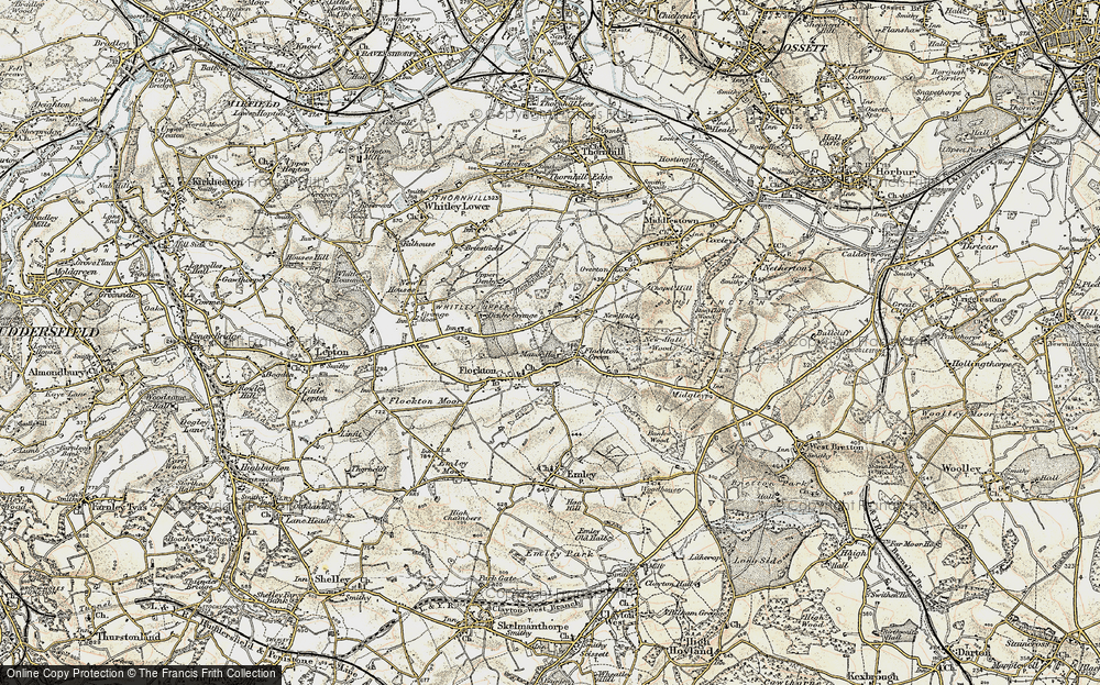 Old Map of Flockton, 1903 in 1903