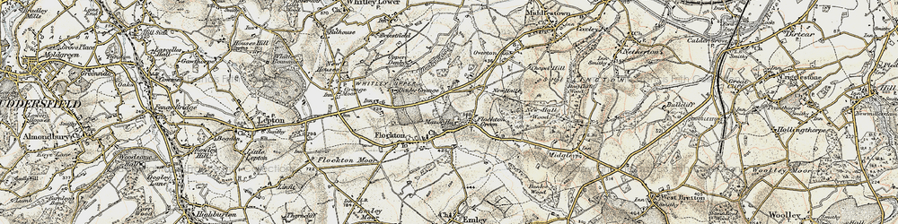 Old map of Flockton Green in 1903