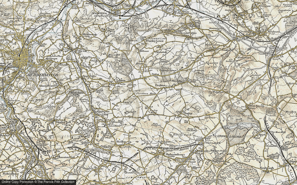Old Map of Flockton Moor, 1903 in 1903