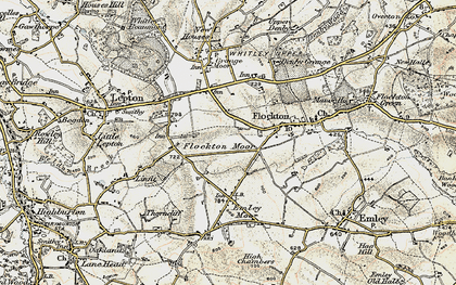Old map of Flockton Moor in 1903