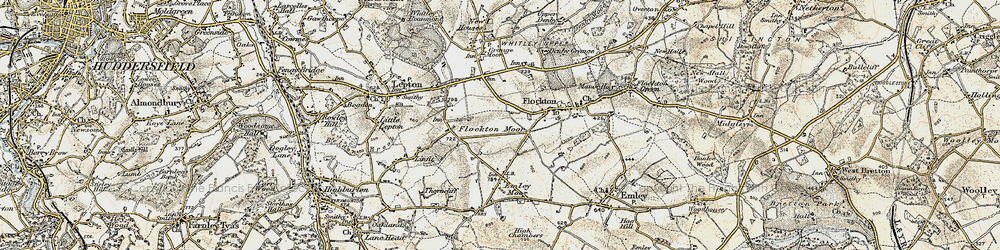 Old map of Flockton Moor in 1903