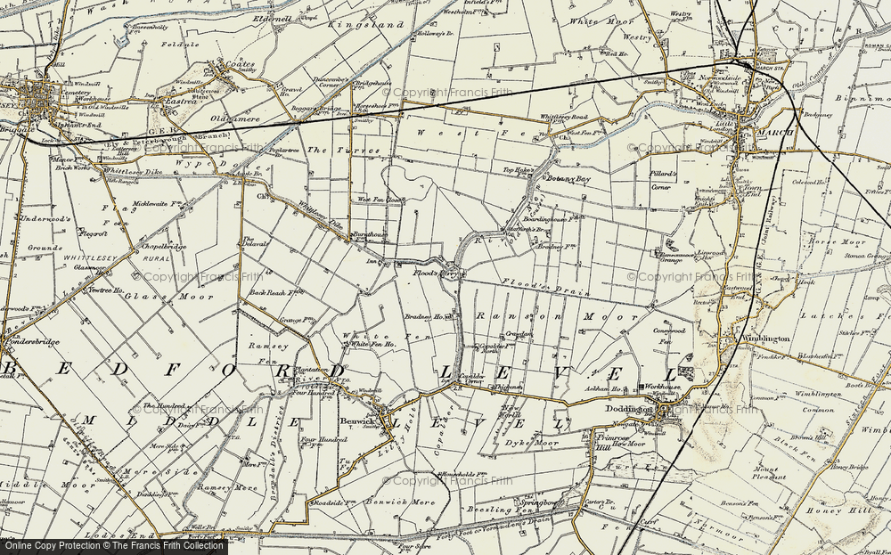 Old Map of Historic Map covering Blackhall in 1901