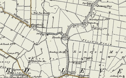 Old map of Blackhall in 1901
