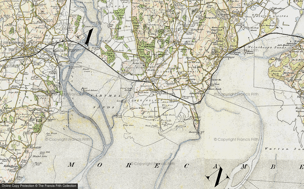 Old Map of Flookburgh, 1903-1904 in 1903-1904