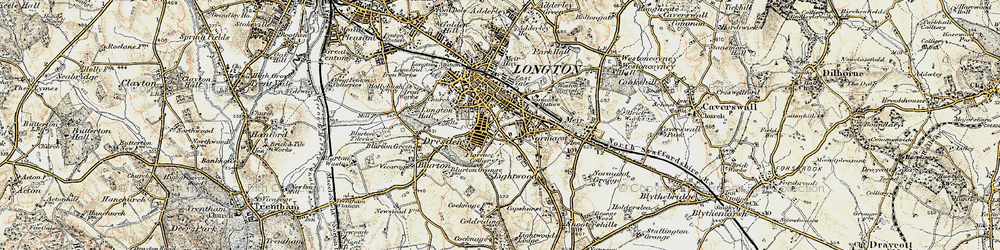 Old map of Florence in 1902