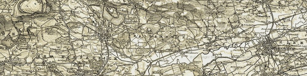 Old map of Fluchter in 1904-1907
