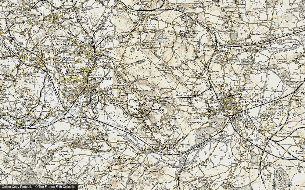 Old Map of Flushdyke, 1903 in 1903