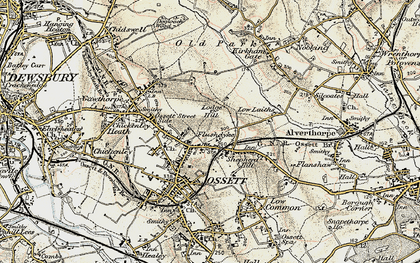 Old map of Flushdyke in 1903