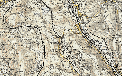 Old map of Fochriw in 1899-1900