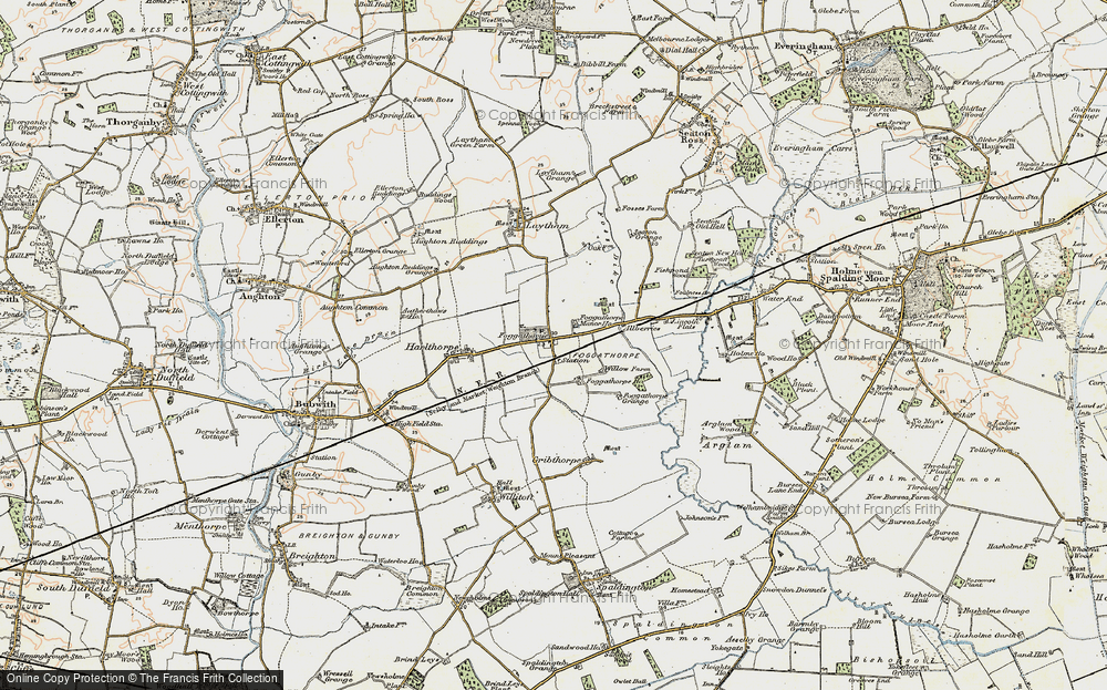 Old Map of Foggathorpe, 1903 in 1903