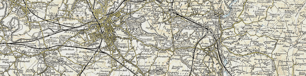 Old map of Foggbrook in 1903