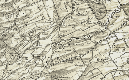 Old map of Whinkerstones in 1901-1904