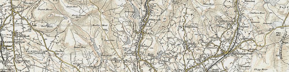 Old map of Fold Head in 1903