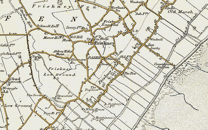 Old map of Fold Hill in 1901-1903